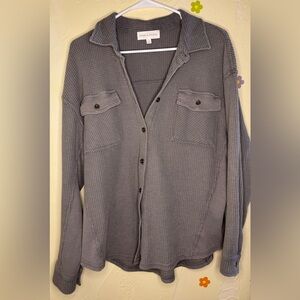 22. Sage + Stone Waffle Style Shacket